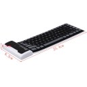 Mini Waterproof Wireless Folding Soft Bluetooth Keyboard Keypads For Tablet PC