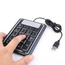 USB Portable Wireless Big Key Number pad Numeric Keypad 18 Keys Laptop Mini