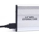 White USB 2.0 SATA 2.5 HD Hard Drive Disk Case Enclosure Box For Laptop PC 
