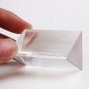 Physics Teaching Precision Optical Glass Prism Refractor Light Spectrum Hot 5CM 