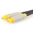 Fiber Optical Digital Audio OD5.0 2m SPDIF Gold Plated Cable Cord
