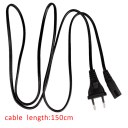 1pc AC Power Cord Extension Wall Cable AC Adapter Computer Charger Power Wire