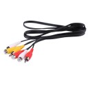 3RCA Male to 3RCA Female Cable 1.5 m 3RCA Audio & Video AV extension Cable