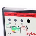 Smart Solar Charge Controller 10A Automatic Detection DC12V/24V Black