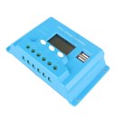 LCD Display 10A Solar Controller ABS Material Blue Portable Household