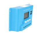 LCD Display 20A Solar Controller ABS Material Blue Portable Household
