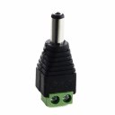 Promo 10pcs 2.1x5.5mm Plug Type Male Jack DC Power Adapter For CCTV Camera New