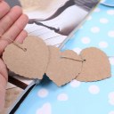 100x Heart Kraft Paper Wedding Party Gift Card Label Blank Luggage Tags + String