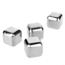 4 Pcs 304 Stainless Steel Whiskey Ice Whiskey Stones Bars Cooling Tools Home