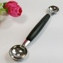 Stainless Steel Cook Dual Double Melon Baller Ice Cream Scoop Fruit Spoon