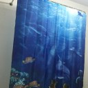 Bottom Fish Pattern Curtain Shower Curtain Stylish Family Bathroom