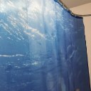 Bottom Fish Pattern Curtain Shower Curtain Stylish Family Bathroom
