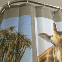 Animal World Family Stylish Bathroom Shower Curtain Ring Pull Easy To Install