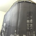 City Lights Easy To Install Shower Curtain Stylish Family Bathroom