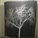 Black Snow Big Tree Printed Polyester Shower Curtain Bathroom Curtain Hot Sell