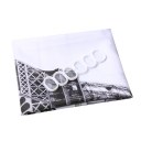 Paris Eiffel Tower Pattern Design Bathroom Polyester Shower Curtain Waterproof