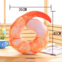 Hot Creative 3D Shrimp U-shaped Neck Pillow Travel Pillow Home Decor Comfortable