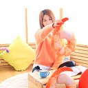 Hot Creative 3D Shrimp U-shaped Neck Pillow Travel Pillow Home Decor Comfortable