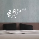 Musical Notes Acrylic Mirrors Wall Home Decor Art Stickers Wall Sticker Modern