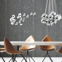 Musical Notes Acrylic Mirrors Wall Home Decor Art Stickers Wall Sticker Modern