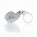 40 X 25mm Glass Lens Jeweler Loupe Magnifier With LED