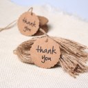 Kraft Paper Hang Tags Wedding Party Favor Punch Label Price Gift Cards