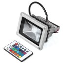 10W LED RGB Color Spotlight Flood Light Garden Lamp Waterproof+Remote Controler