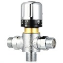 G1/2 inch Brass Thermostatic Mixing Faucet Solar Hot Cold Water Heater Valve Shower
