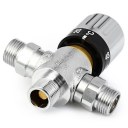 G1/2 inch Brass Thermostatic Mixing Faucet Solar Hot Cold Water Heater Valve Shower