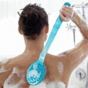 Blue Bath Brush Scrub Skin Massage Health Care Shower Reach Feet Back Rubbing