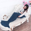 Crochet Mermaid  Handmade Sleeping Bag Blanket knitted Mermaid Tail Blanket 