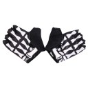 Outdoor Riding Skull Half Finger Gloves Sports Workout Exercise Training Wear