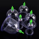 6set 12 Therapy Cups Set Chinese Medical Vacuum Cupping Therapy Suction Plastic Cups