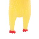 Yellow Screaming Rubber Chicken Pet Toy Squeak Funny Squeaker Nice Gift 3 Size
