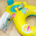Safe Soft Inflatable Mother Baby Swim Float Raft Kids Chair Seat Double Person