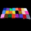 Colorful Fimo Effect Polymer Clay Blocks Soft Moulding Craft Creative Fun 24Pcs