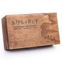 70pcs Multi-purpose Alphabet Letter Number Wood Rubber Stamps Set Wooden Box