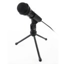 Chatting Singing 3.5mm Plug Condenser Recording Microphone PC Laptop Stereo 
