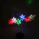 Outdoor Waterproof LED Moving Snowflake Projection Light Landscape Light Black