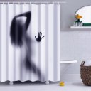 Fashion Creative Sexy Women Shadow Silhouette Bath Shower Curtain Waterproof