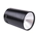 Cylinder Down Light Surface Mount Indoor Can LED Ceiling Lamp Black 12W Driver
