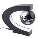 Night Table Lamp Magnetic Light Levitation Floating Globe LED World Map C Shape