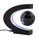 Night Table Lamp Magnetic Light Levitation Floating Globe LED World Map C Shape