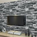 Restoring Stone 3D Imitation Brick Pattern Gray Bump-dimensional Wallpaper Roll