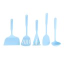 5pcs/set Home Nylon Kitchen Utensil Heat Resistant Cooking tools Spoon Shovel