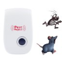 Pest Control Ultrasonic Repellent Indoor Tool for Fleas Mice Bug Spider Rat ABS