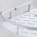 Contemporary Single-Layer Triangular Space Aluminum Bathroom Shelf Corner Shelf