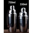 6 Sets Stainless Steel Material Shaker Suitable For Bars And Household Silver