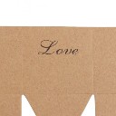 Lovely Wedding Candy Box Romantic Heart Kraft Gift Box with  Chic Wedding Party