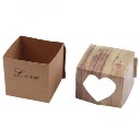 Lovely Wedding Candy Box Romantic Heart Kraft Gift Box with  Chic Wedding Party